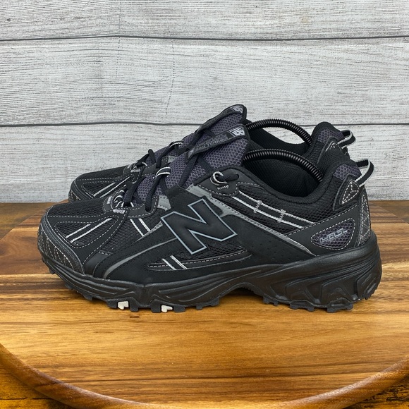 New Balance 411 All Terrain Black Gray Men’s Shoes MT411BG Sneaker Size 9.5 Wide